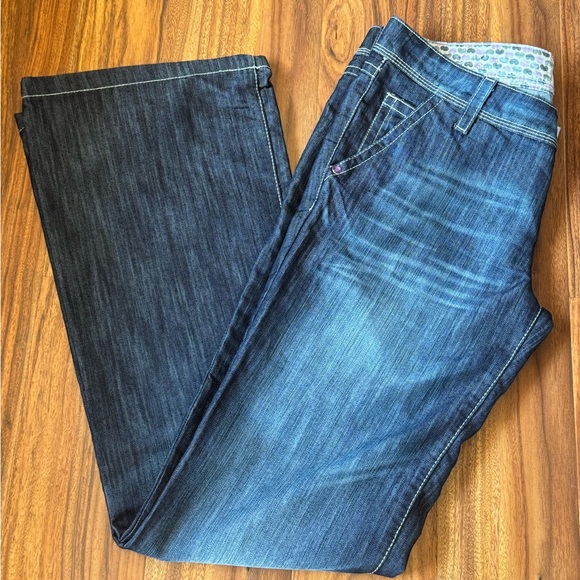 Women Zara TRF Denim Rules blue jeans size 8 preowned - Picture 6 of 16